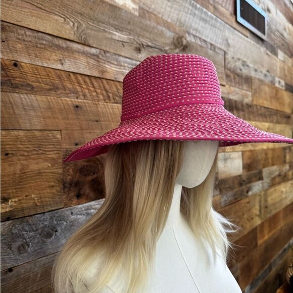 San Diego Women's Pink Ribbon Braid Hat with 5” brim EUC - Picture 12 of 16